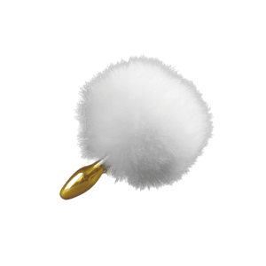Rabbit Fur Bunny Tail Small Butt Plug