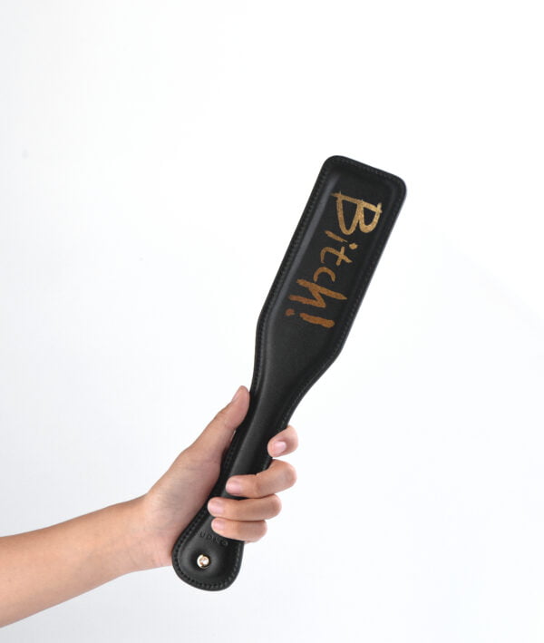 Bitch! Luxury Leather Spanking Paddle