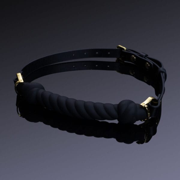 Knot-Shaped Mouth Gag Black - Afbeelding 2