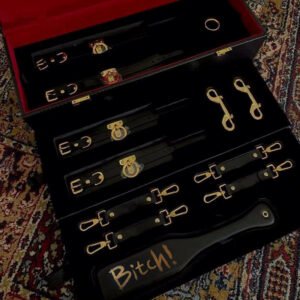 Luxery Leather Bondage Tools Set with Case