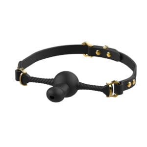Dildo-Shaped Mouth Gag Black
